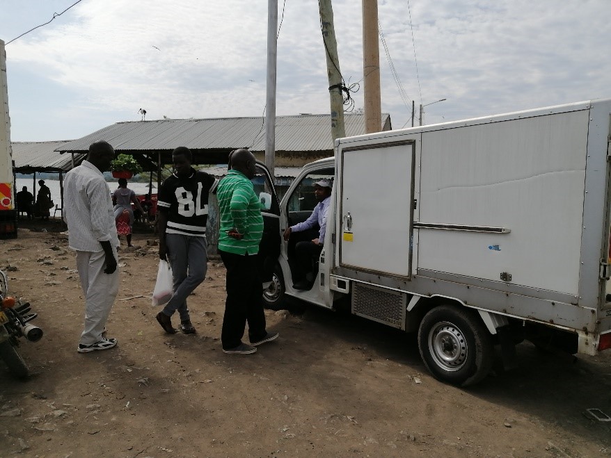 Mbita: Fresh fish vending vehicle fitted with cold storage facility